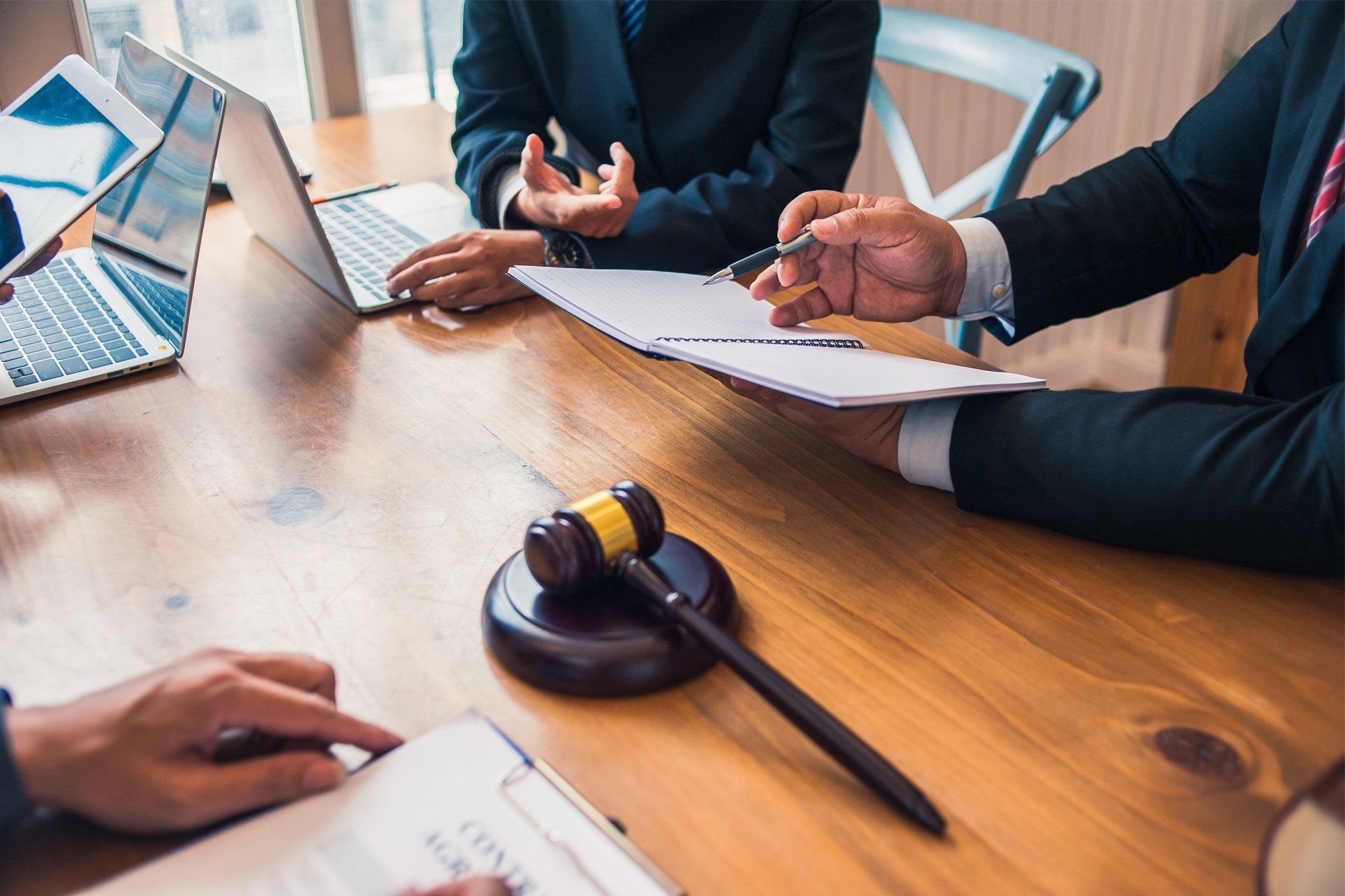 Lawyers Discussing About Business Litigation