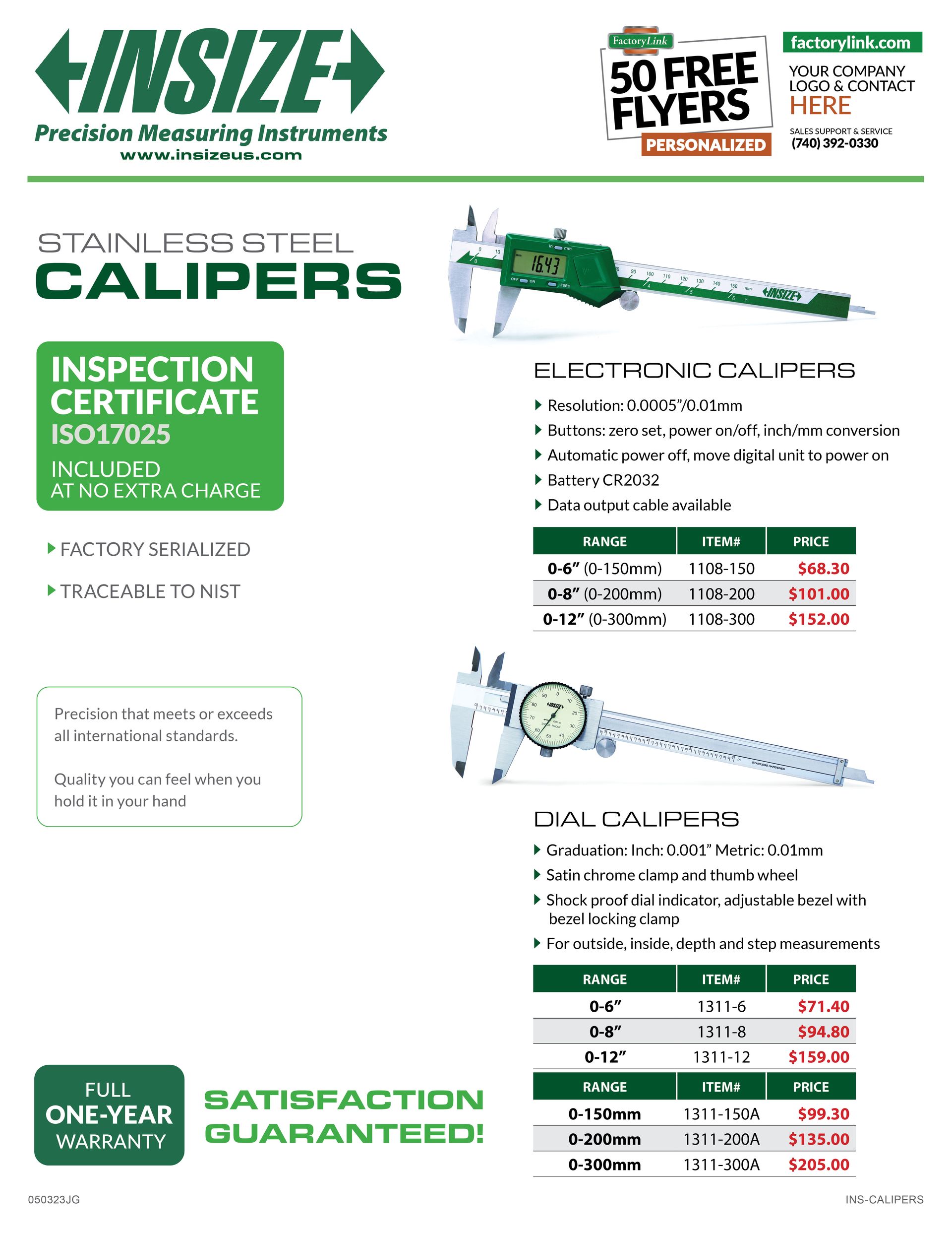 Precision Measuring Tools by INSIZE | Factory Link