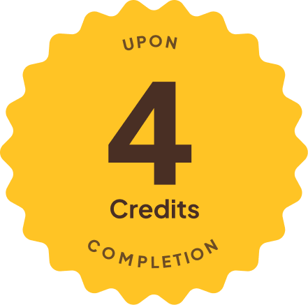 Badge: 4 Credits Upon Completion