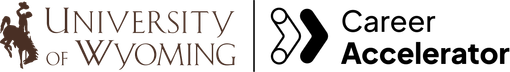UWyo and the Career Accelerator logos