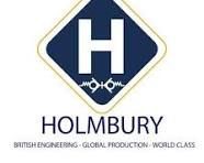 Holmbury logo with a blue hexagon and white H above the text “HOLMBURY” and the tagline “BRITISH ENGINEERING - GLOBAL PRODUCTION - WORLD CLASS.”