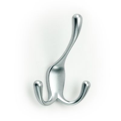 Matte Aluminum Color Option For Three Way Hook Organizer