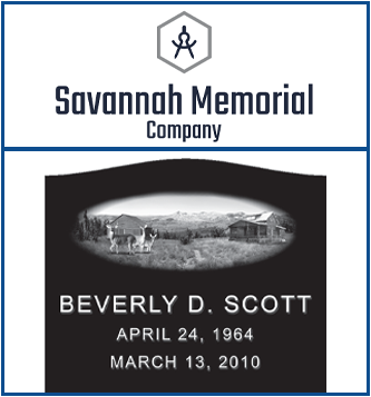 Columbus Monument Company Logo and image of Laser etching memorial