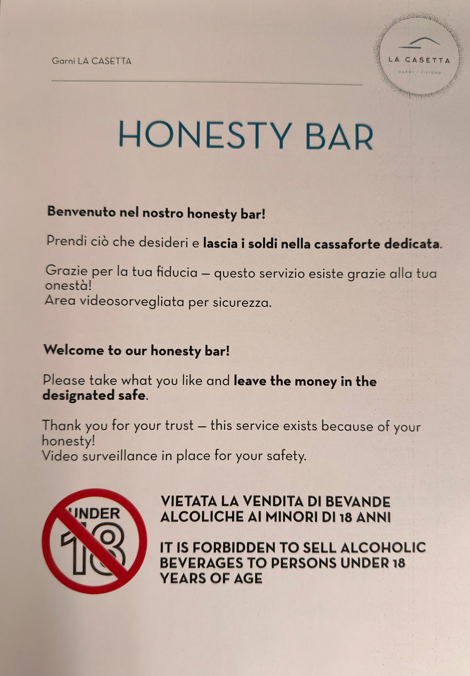 Cartello per un 