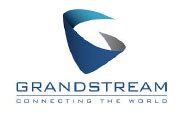 The grandstream logo is blue and white and says `` connecting the world ''.