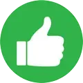 Thumbs up icon.