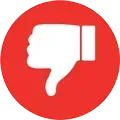 Thumbs down icon.