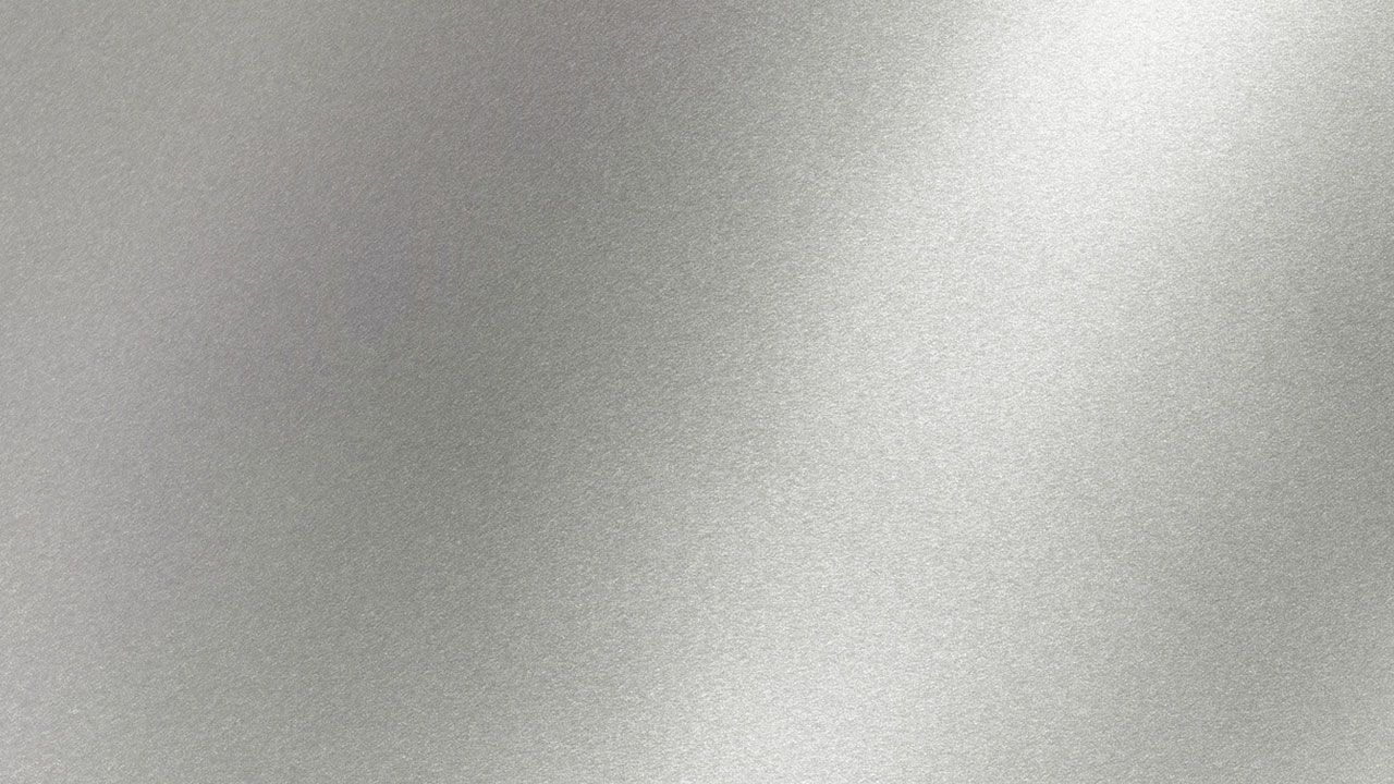 A close up of galvannealed steel.