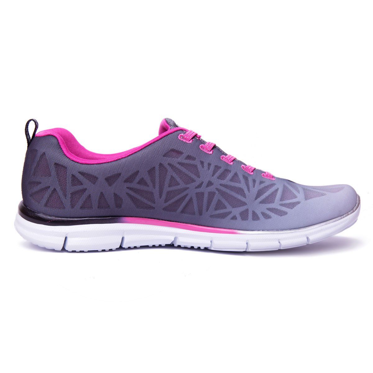 Scarpe da corsa viola e rosa da donna