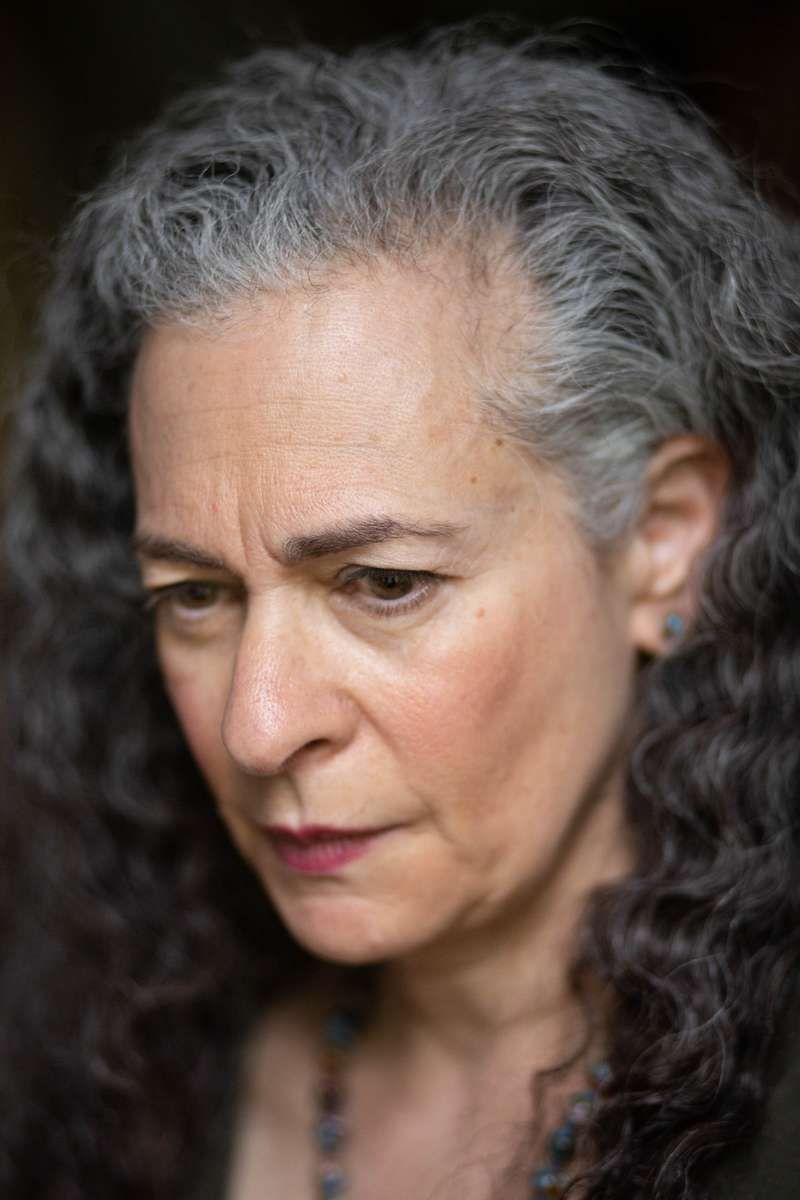 gray-haired woman
