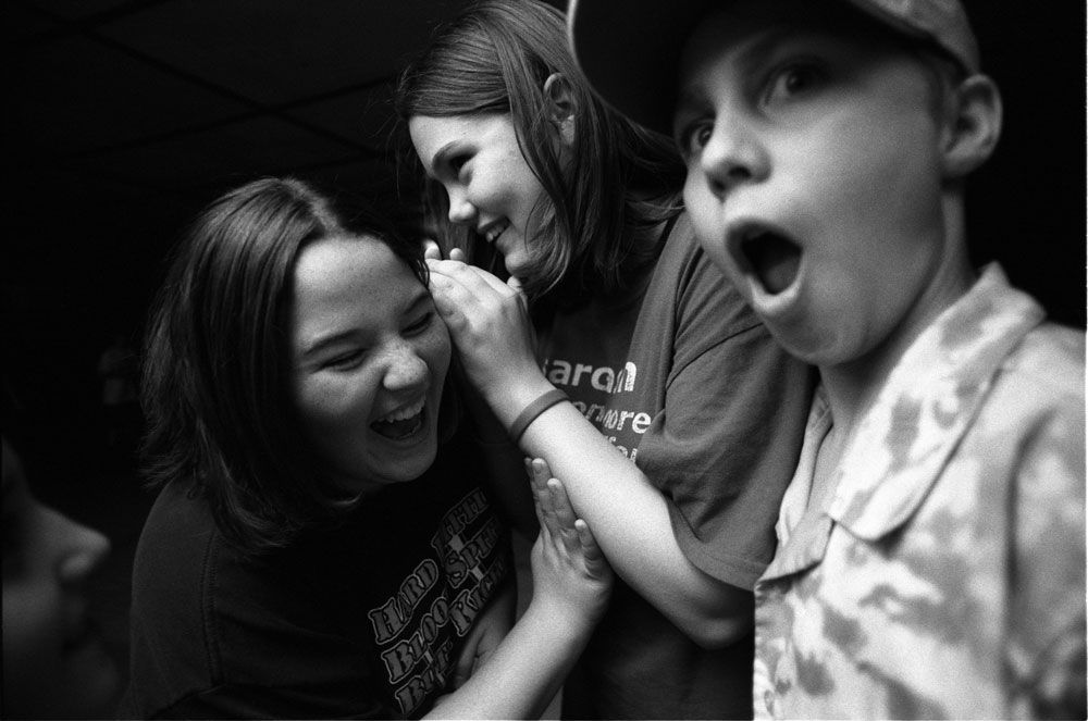 'We were sayin' that Walter was gay and that no one liked him.'--Sara Kennedy (center), 14. 'They were telling a secret about me; I don't care if they do it.' --Walter Washburn (far right), 14.