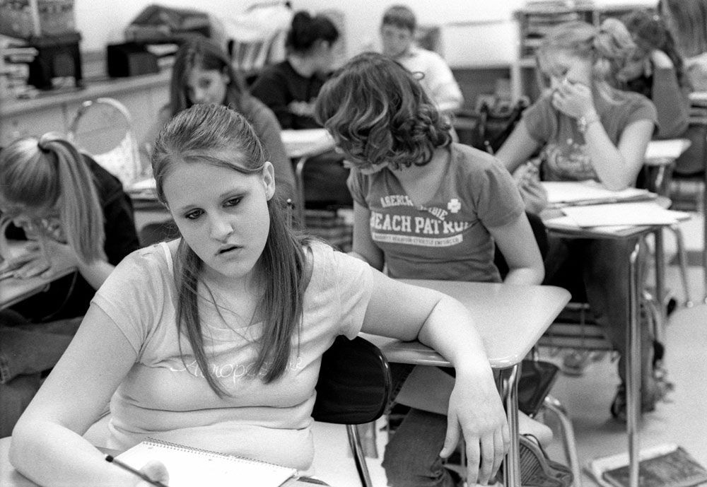 'Being in junior high sucks.' –Mary Choate, 13.