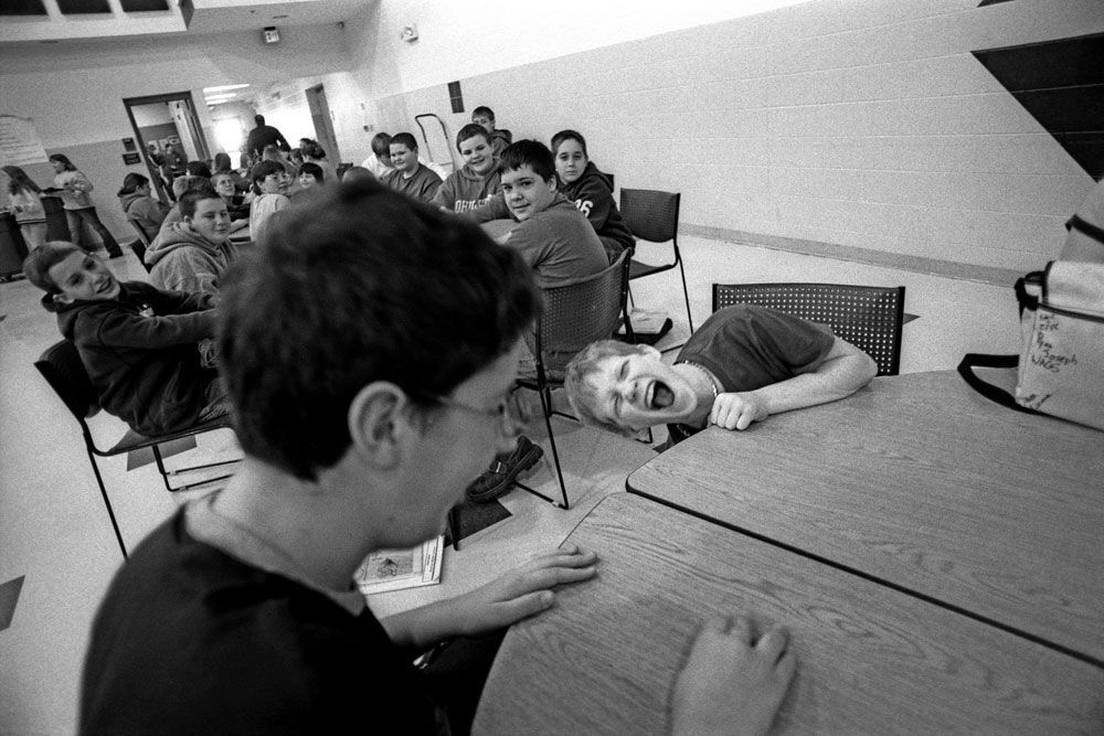 'We play [quarters] because it gives us a chance to see how much pain we can inflict on each other. And we just think it’s fun.' --Paul Petersen, 14.