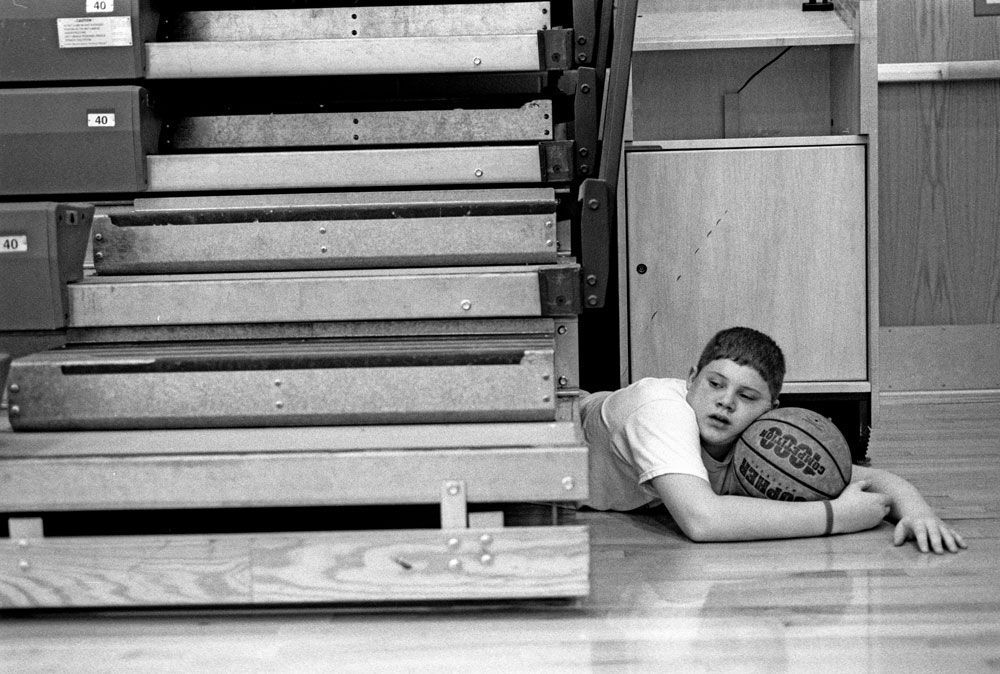 'I like the gym. I was hiding there because that's where all the cool kids hang out.' -–Caleb Smith, 13.