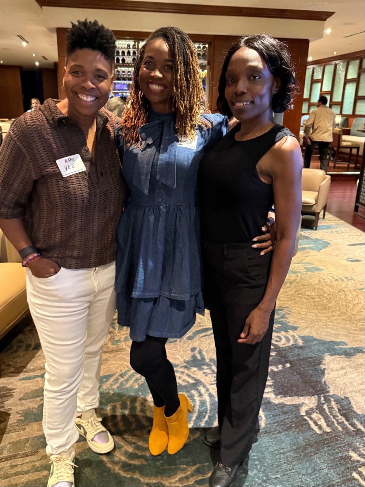 Renea Jones-Hudson with Vernice Armour and Elizabeth Stephens