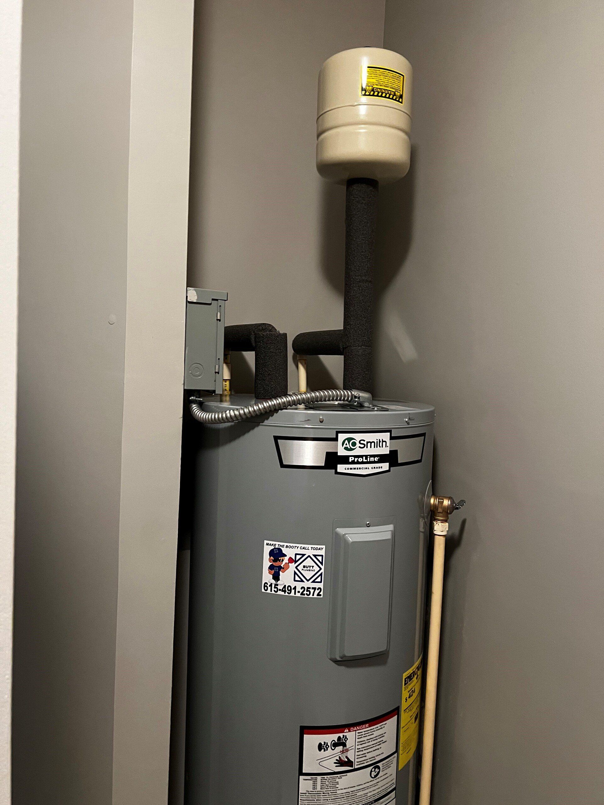 New Water Heater Replacement — Portland, TN — Butt Plumbing