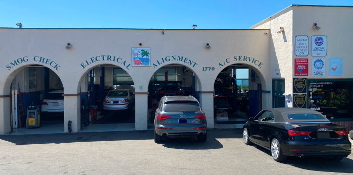 Front of Laguna Auto Service Center in Laguna Beach, CA