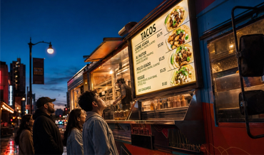 custom food truck branding
bespoke food truck signage
food truck branding design
food truck sign maker
food truck rebrand
full food truck wrap design
food truck brand identity
kiosk branding package
food truck logo and signage