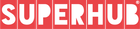 SUPERHUB logo in white text on a red rectangular background