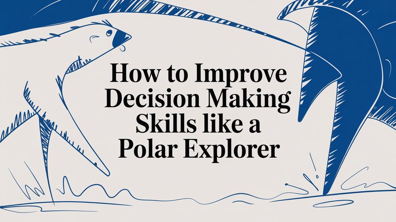 Polar bear-themed title slide reading