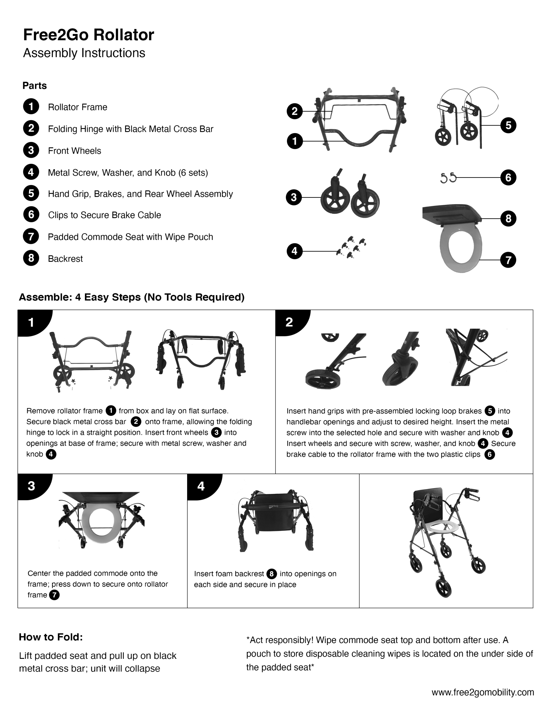safety toilet assembly instructions