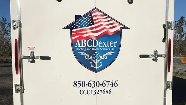 A white trailer with abc dexter written on it