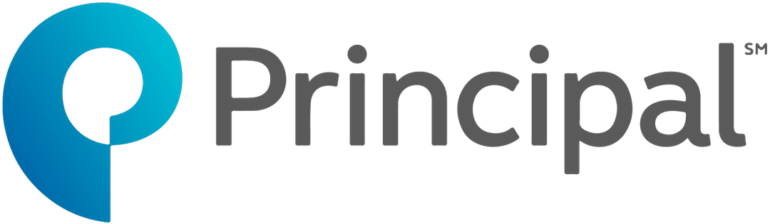 The principal logo has a blue circle in the middle of it.