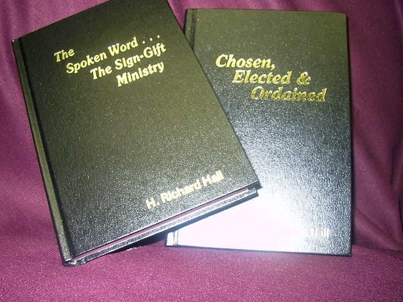 Two black books called the spoken word and the sign-gift ministry