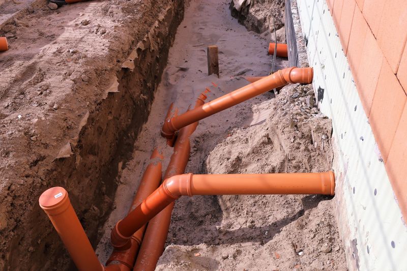 New Sewer Line Installation New Sewer Line Installation