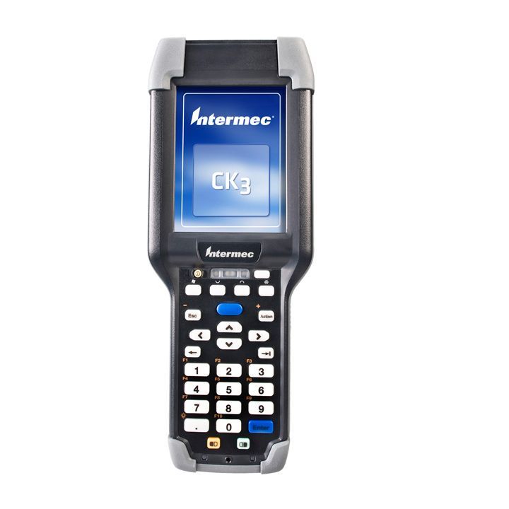 Intermec CK3 handheld barcode scanner with keypad, black and silver