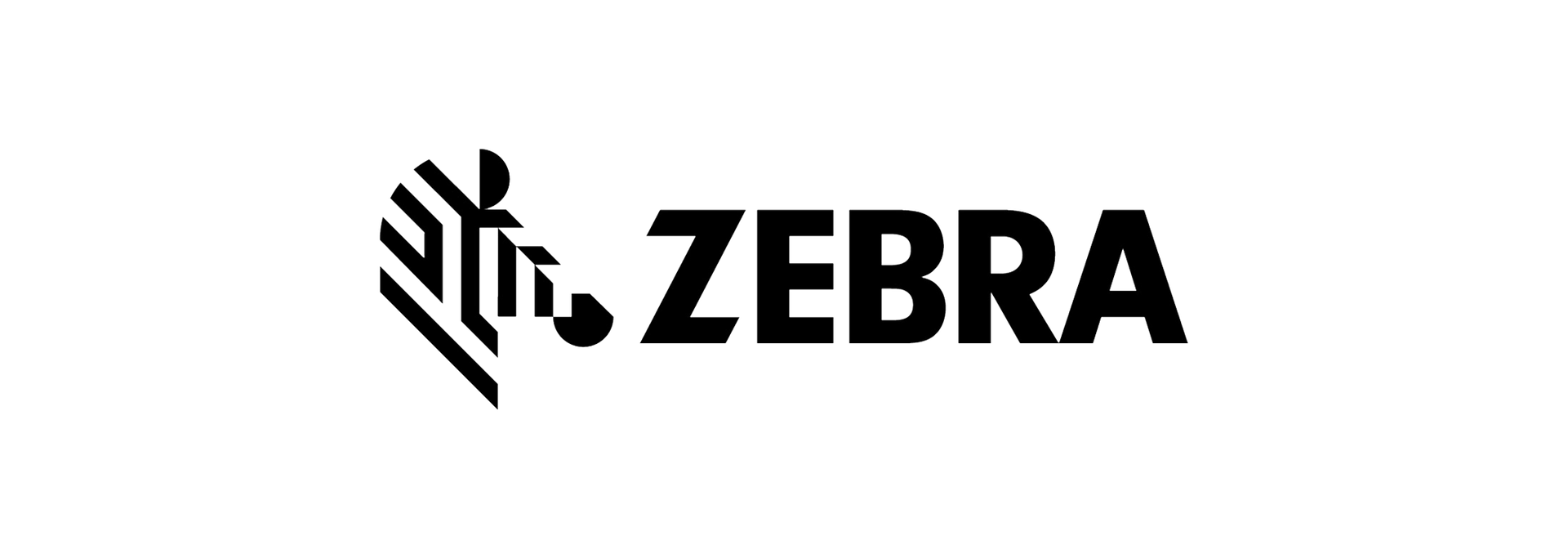Zebra logo in black on a white background