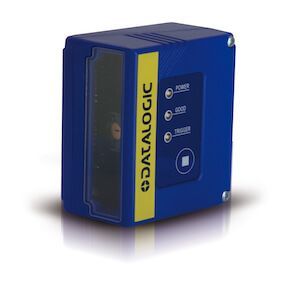 Blue industrial device with yellow vertical label and three front indicator buttons