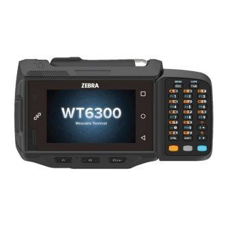 Black Zebra WT6300 handheld mobile computer with keypad and screen
