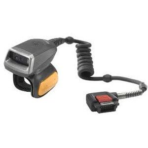 Adjustable black-and-yellow camera strap with quick-release buckle and coiled cord
