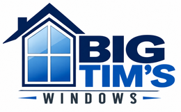 Big Tim’s Window Installation logo with blue house and window icon