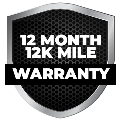 12 Month 12K Mile Warranty logo | Bob's Automotive Services
