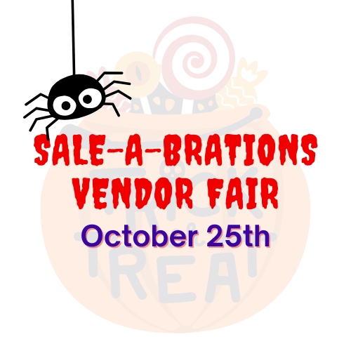 Sale-A-Bration vendor fair graphic with a leprechaun, green text, and the date March 29th.
