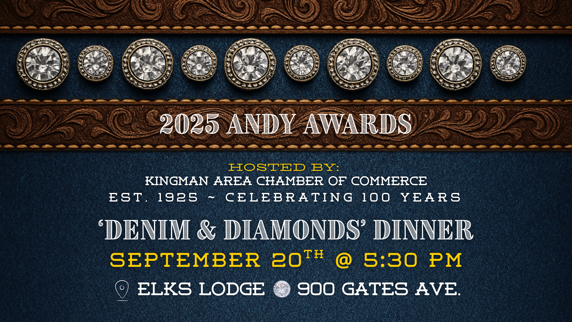 Event flyer: 2025 Andy Awards. 