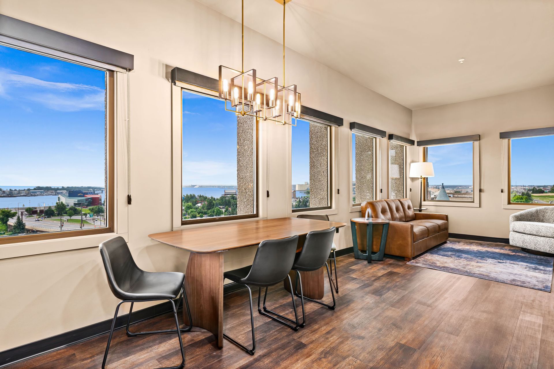Lake View Two Bedroom Suites - Living Room in Downtown Duluth, MN