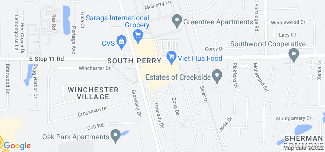 Map of business location