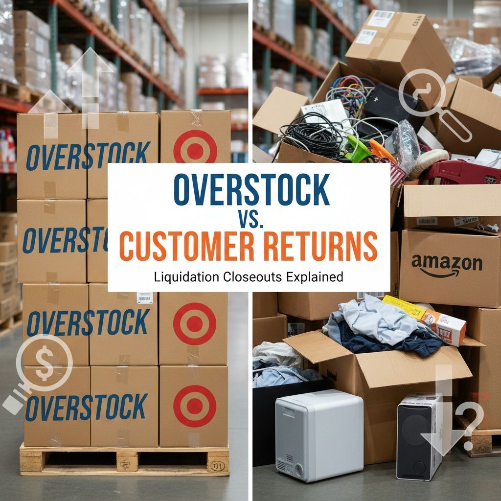 Liquidation Closeouts Overstock vs Customer Returns
