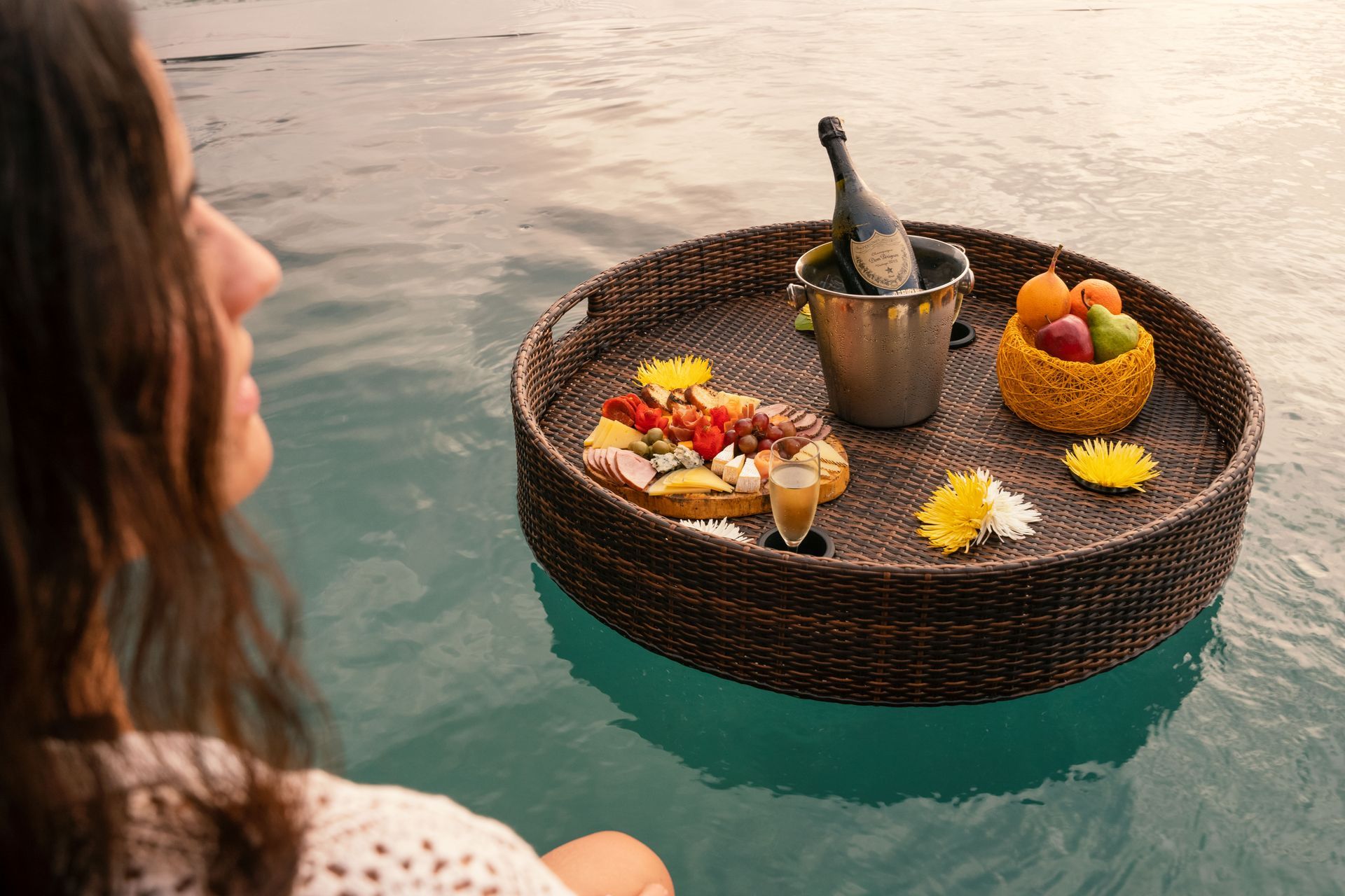 Cena romántica en el hotel Las Islas Barú