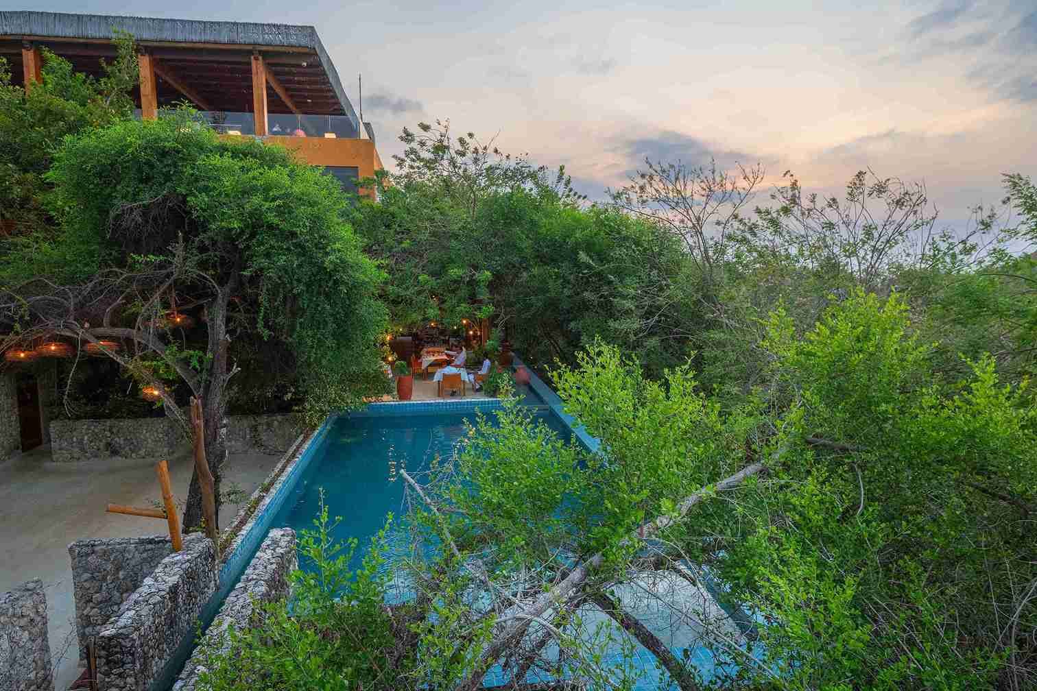 Piscina privada de un Bungalow de Las Islas