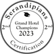 Traveler Made – 2nd Grand Serendipian Hotel Champion 2023. Distinción en la categoría de hoteles de lujo personalizados.