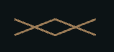 Beige diamond-like symbol on a dark background.