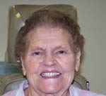 Image of a woman after treatment | Affordable dentures in Osborne, KS to replace missing teeth.