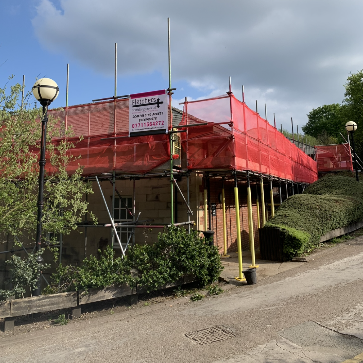 temporary scaffolding