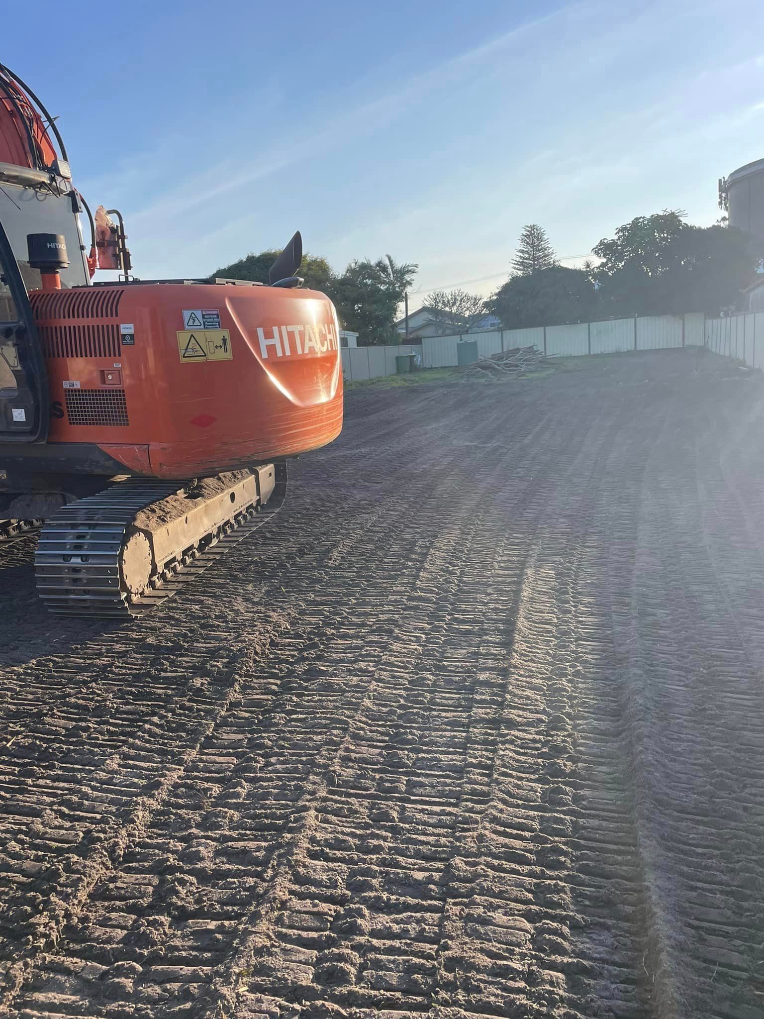 Excavator At A Construction Site