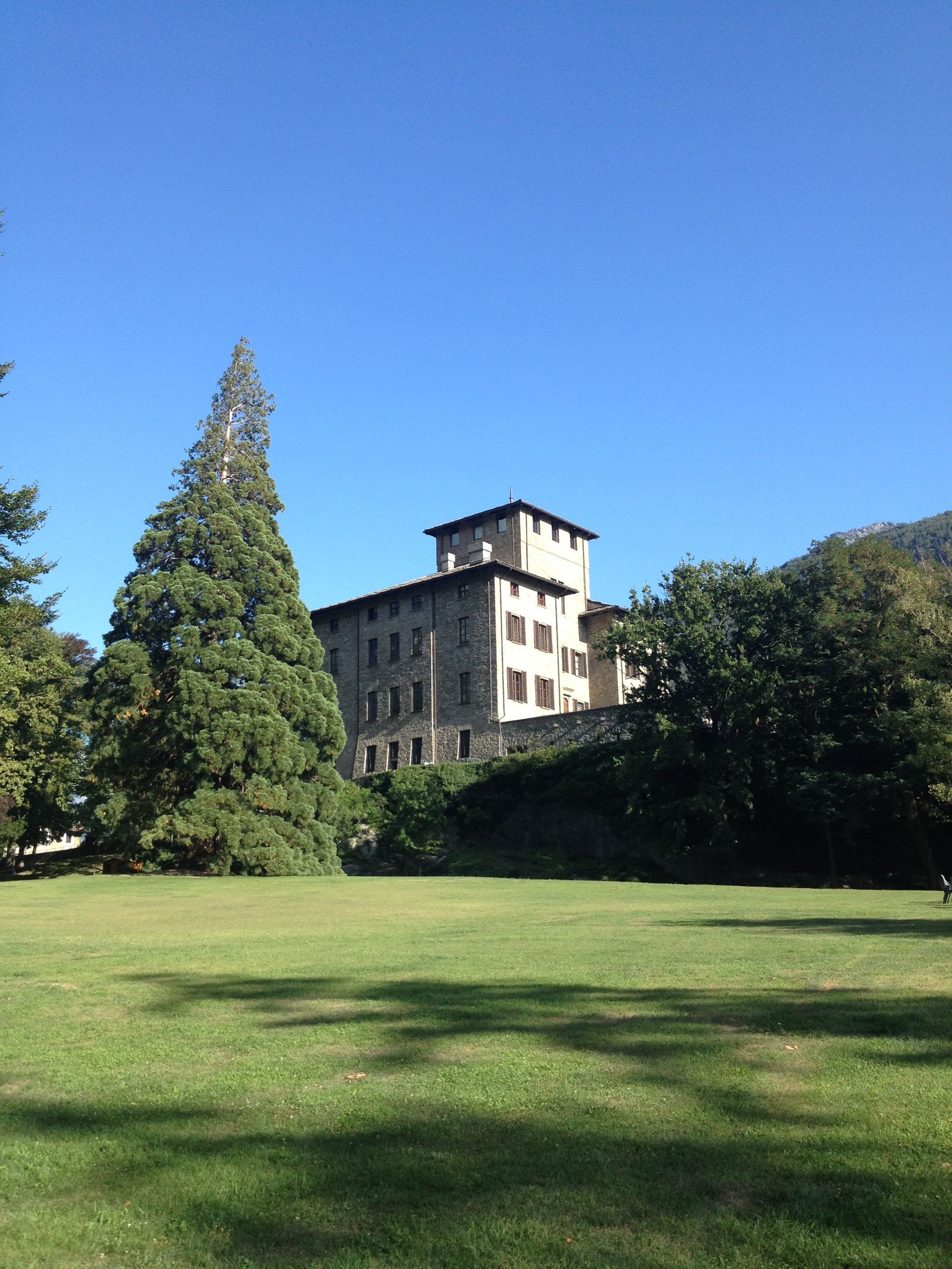 Castello Gamba with its park and modern art museum, Aosta Valley