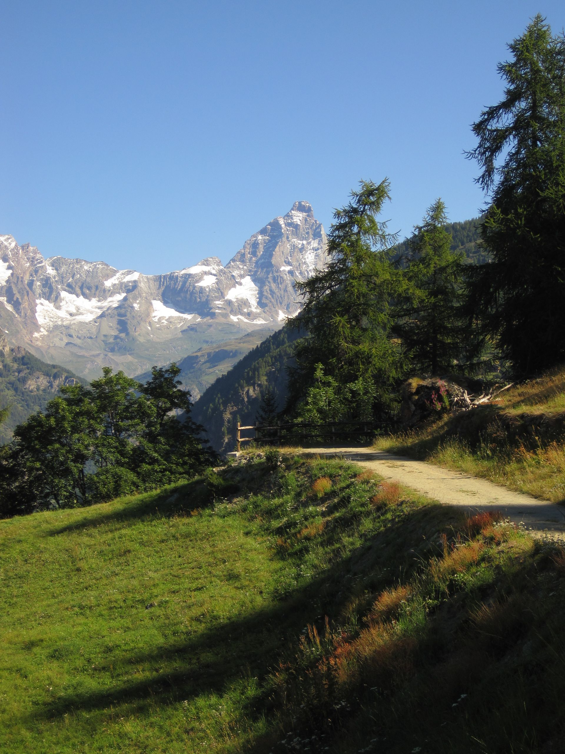 Panoramic view from La Magdeleine overlooking the Aosta Valley